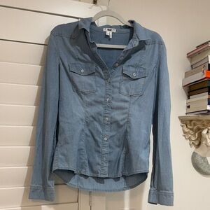 PAIGE Light Blue Denim Shirt